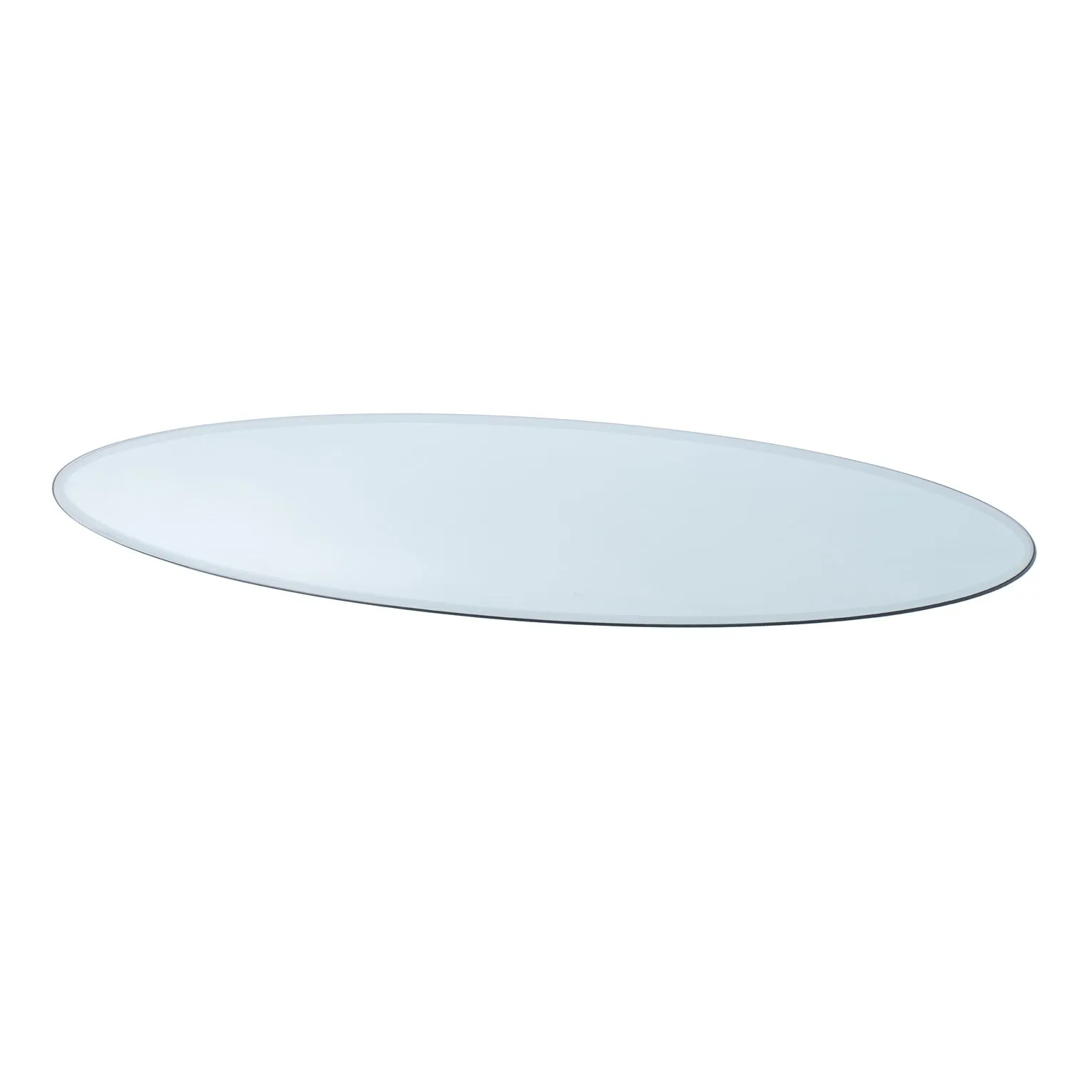 42" x 72" E Oval Glass Table Tops