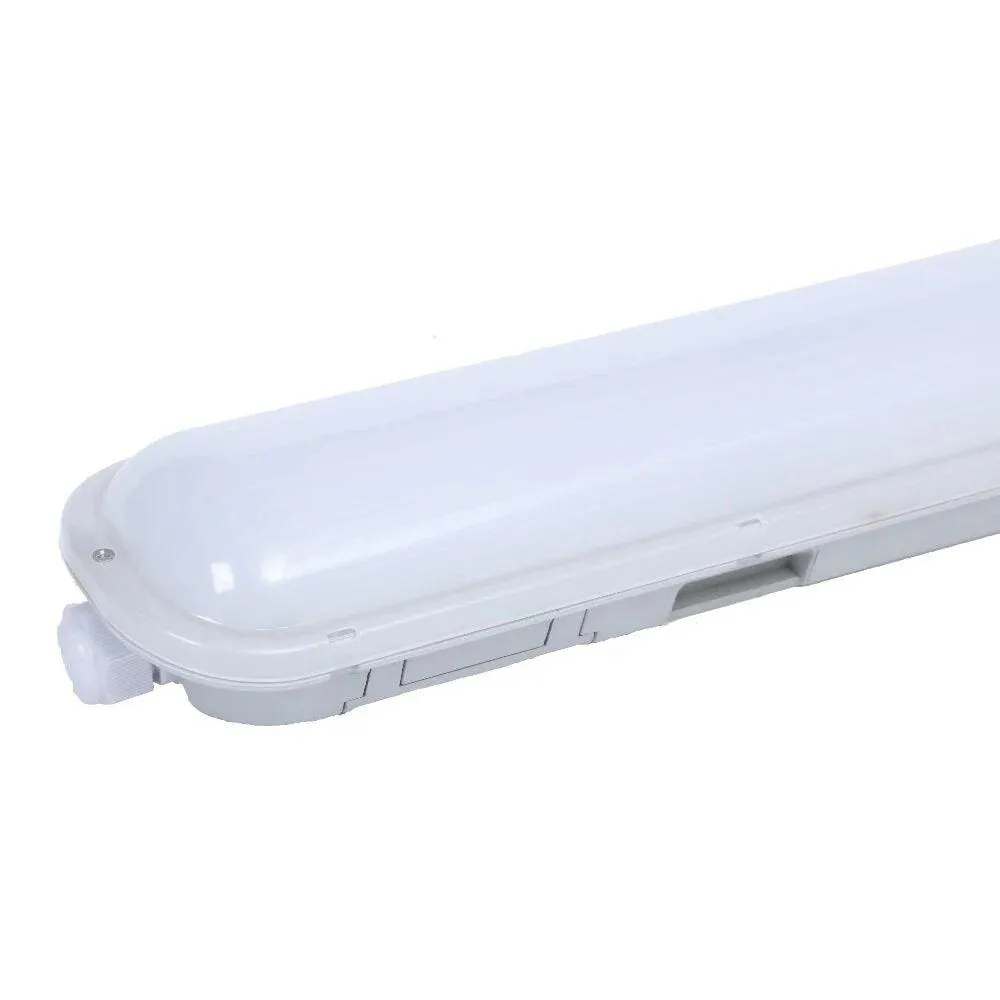 5ft 50W 5500 Lumen LED Corrosion Proof Fitting - White | ACFLED50
