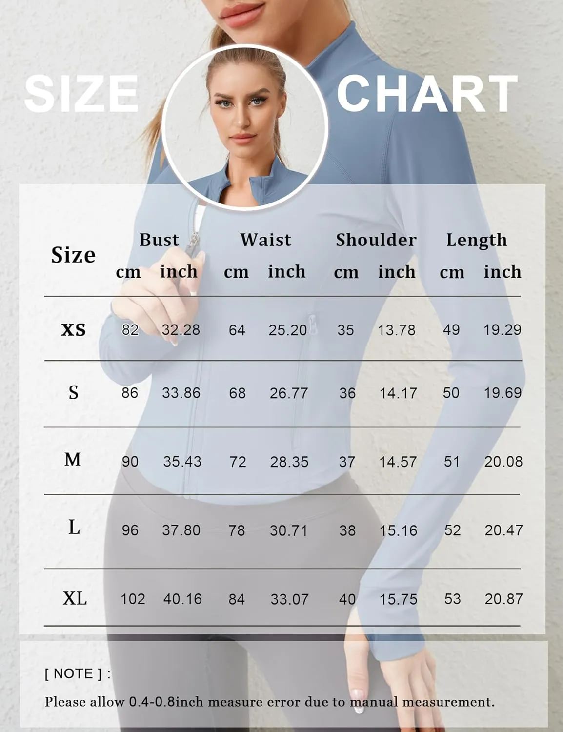 AKEWEI Womens Zip Up Workout Jackets Lightweight Athletic Slim Fit Track Jacket with Inner and Outer Pockets and Thumb Holes
