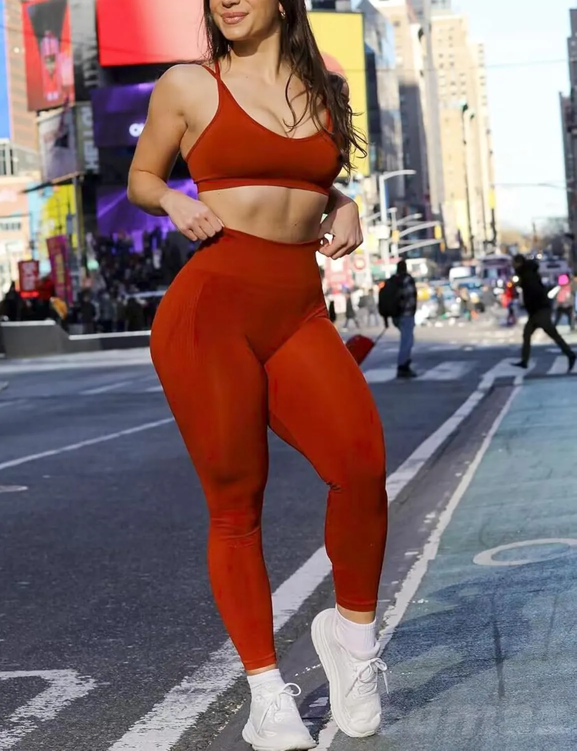 Amplify Scrunch Butt Lifting Leggings for Women Seamless Gym Workout Leggings High Waist Tummy Control Yoga Pants