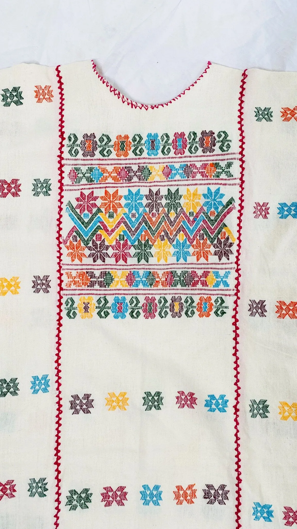 Amuzgo Huipil Dress. Hand Woven. Guerrero, Mexico. Colorful