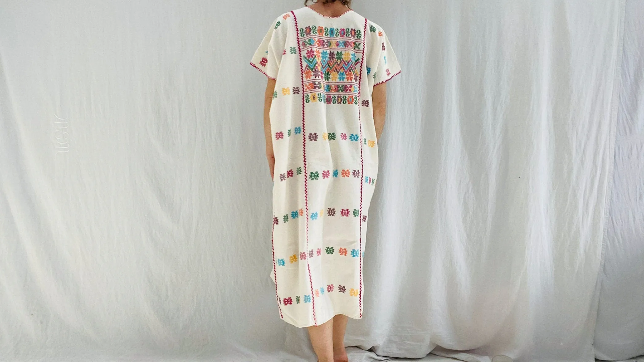 Amuzgo Huipil Dress. Hand Woven. Guerrero, Mexico. Colorful