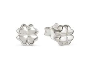 ARMONICA EARRINGS, FOUR-LEAF CLOVER SILVER