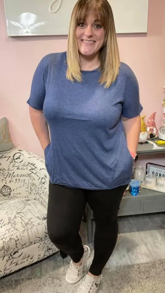 Basic Short Sleeve Tunic with Pockets