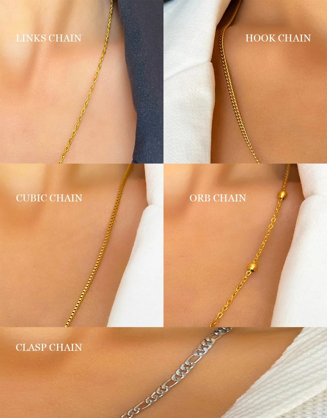 Block name diamond stone necklace