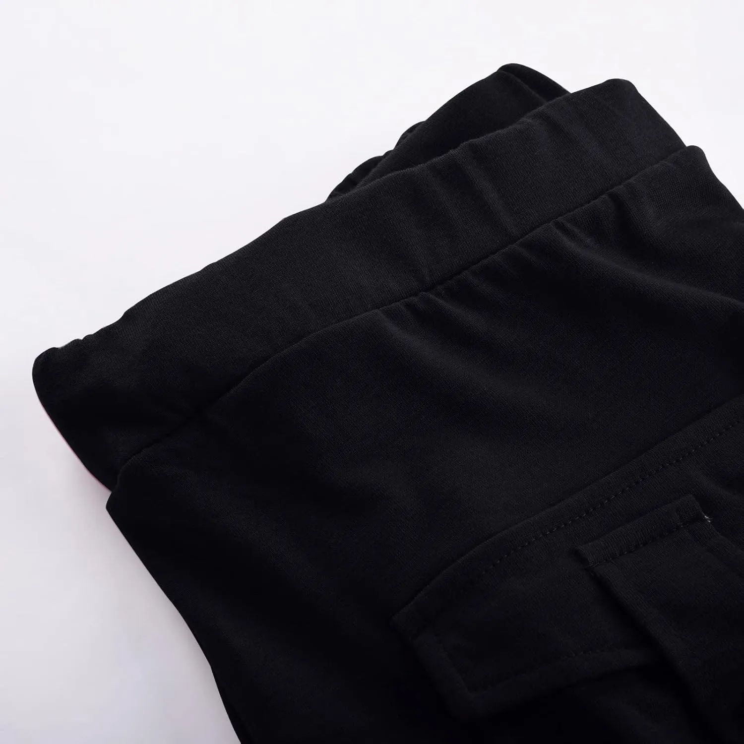 Capri Pants for Women Cropped Yoga Workout Leggings Casual Stretchy Drawstring Jogger Capris with Cargo Pockets