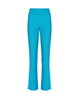 Cattia Trousers - Turquoise Glitter