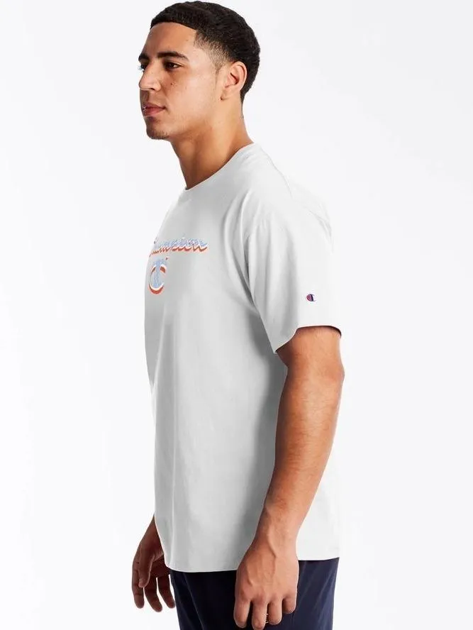 Champion C   Script Logo Classic Jersey Tee White GT23H 551870 045
