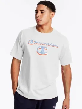 Champion C   Script Logo Classic Jersey Tee White GT23H 551870 045