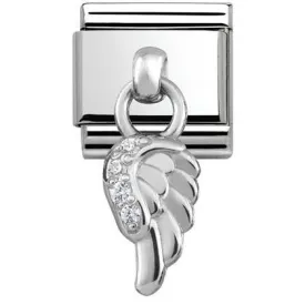 Classic CHARMS stainless steel and silver 925 Wing