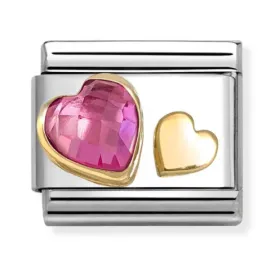 Classic Hearts with Dark Pink Link