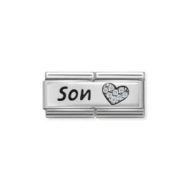 Classic Silver, CZ Double SON