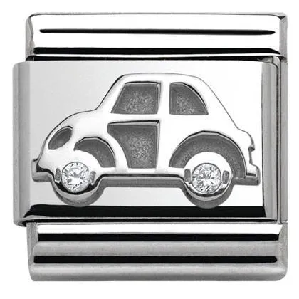 Classic S/Steel,Silver 925, CZ Car    330311/05