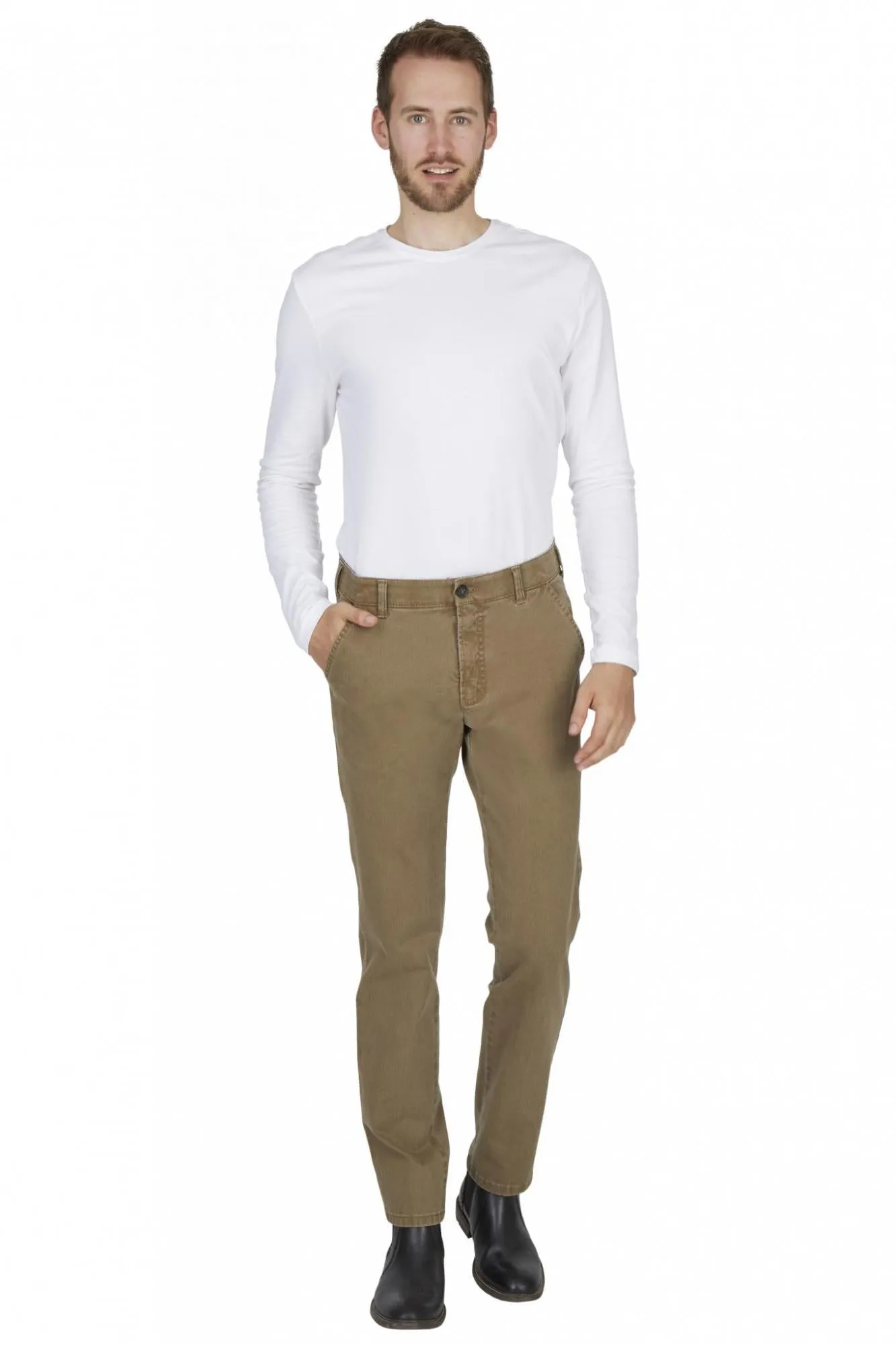 Club Of Comfort Garvey Cotton Trousers 6421 Bg K