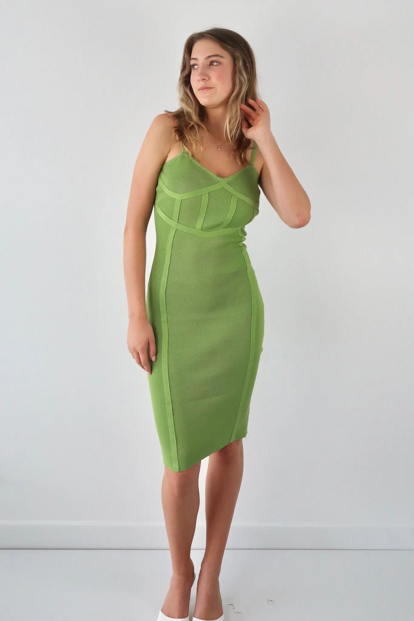 Date night knit midi dress