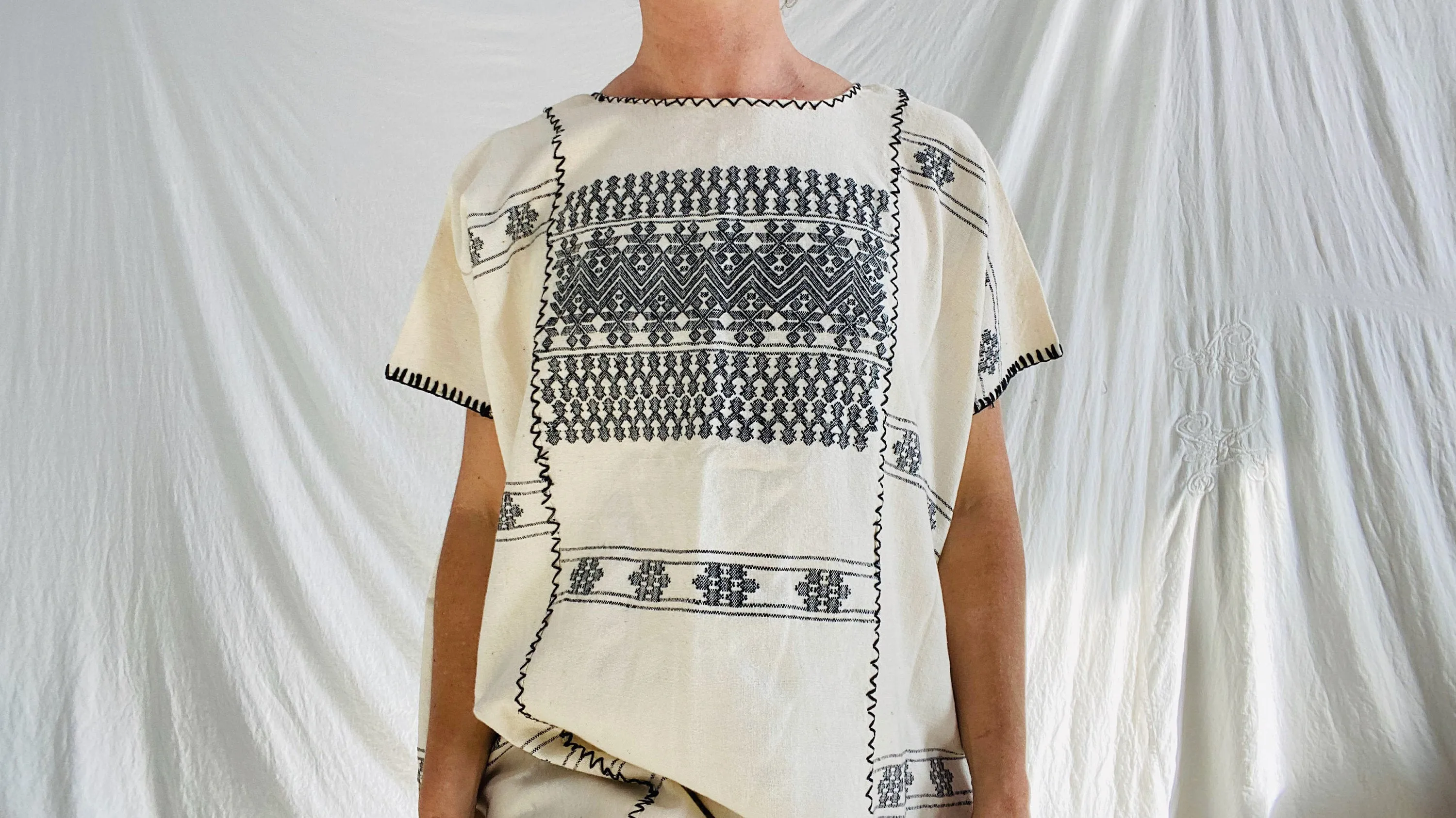 Hand Woven Amuzgo Huipil Dress. Guerrero, Mexico.