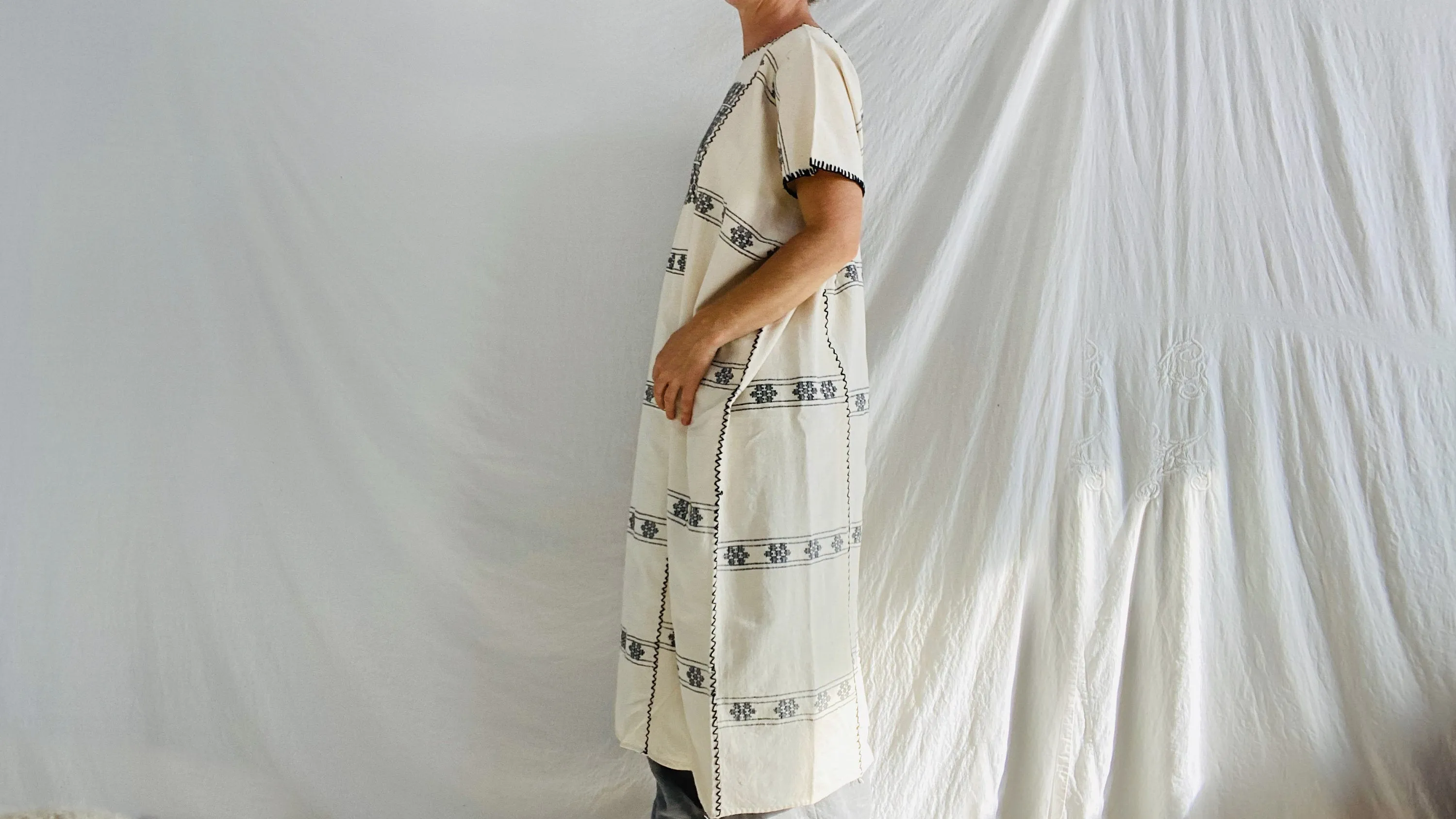Hand Woven Amuzgo Huipil Dress. Guerrero, Mexico.