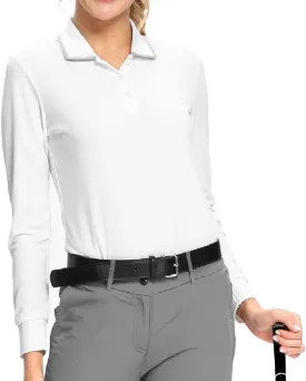 Hiverlay Women Golf Shirts Polo Shirts for Women UPF 50  Lightweight Quick-Dry Collared Tennis Daily Shirts Work Tops