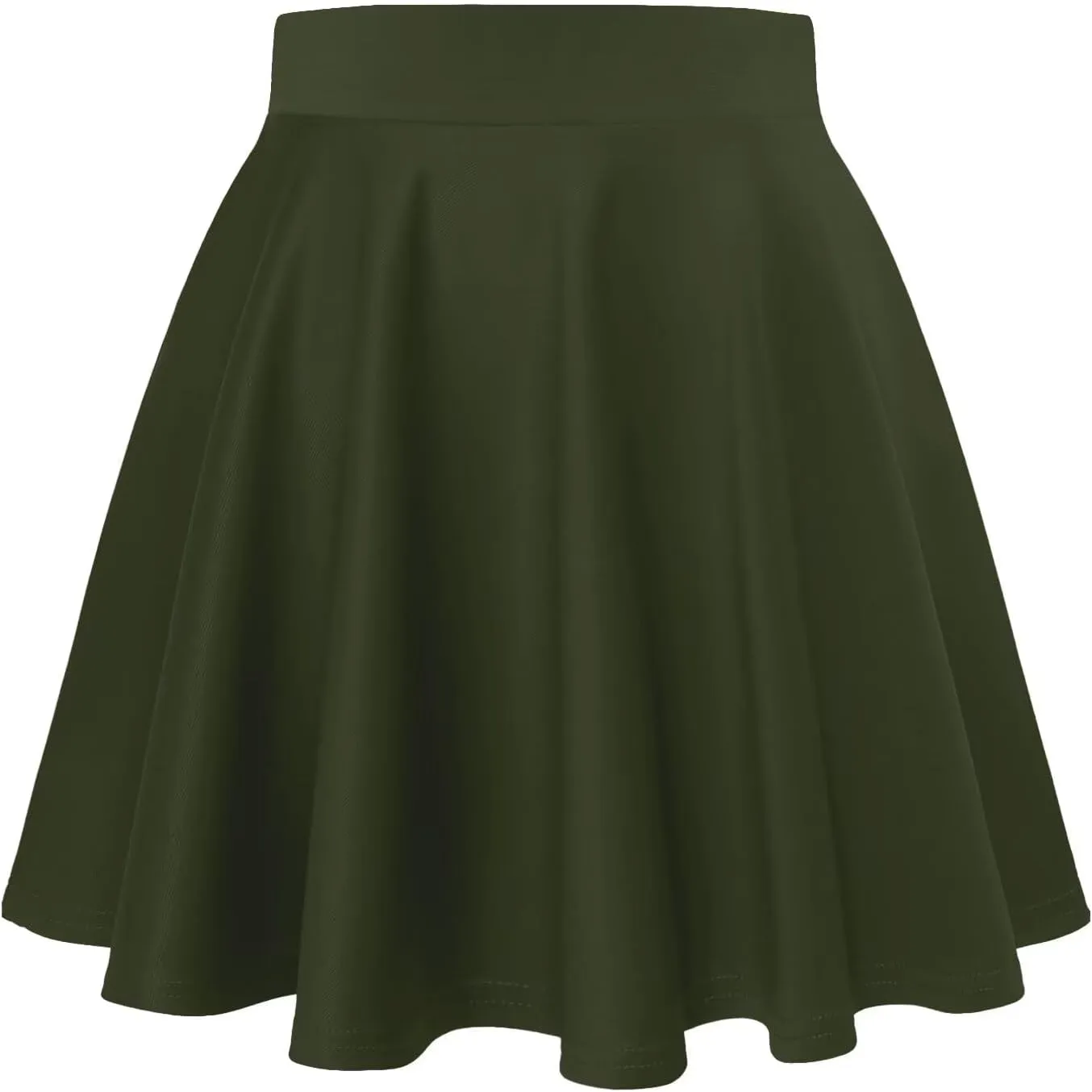 Hybrid & Company Women Basic Versatile Skirts Stretchy Flared Mini Skater Skirt