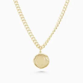 Impression Charm Necklace | Yellow Gold