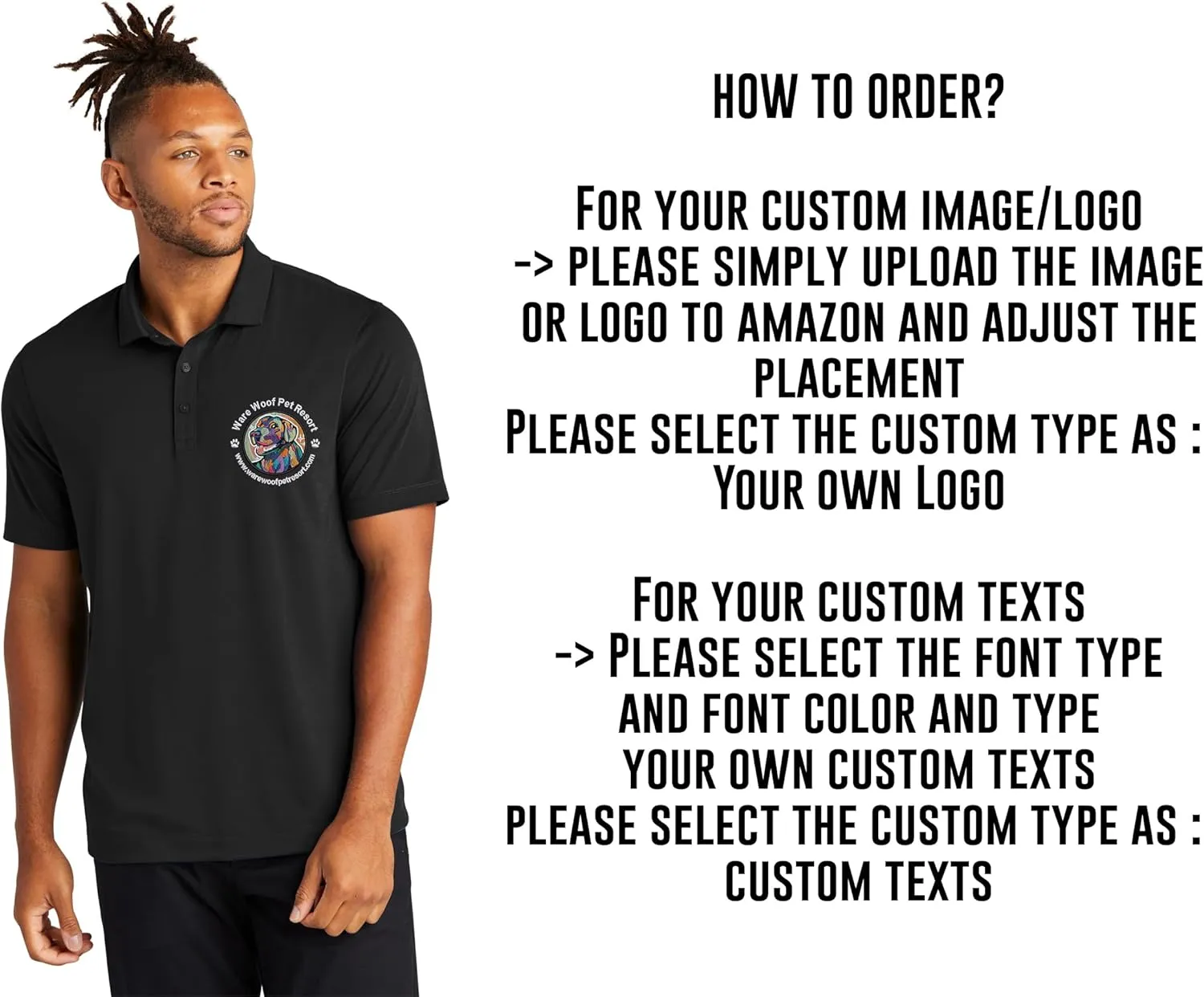INK STITCH Men Mercer Mettle Custom Embroidery Personalized Add Logo Texts Stretch Polo Shirts