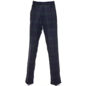 Instock Polyviscose Tartan Trousers - Black Watch