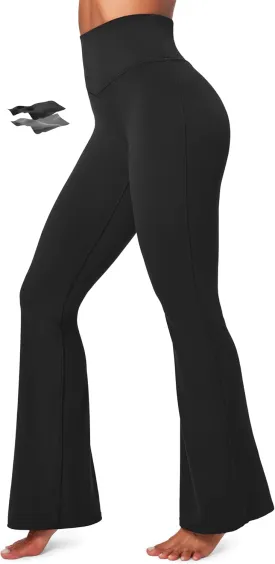 IUGA Flare Leggings for Women Tummy Control Flared Leggings No Front Seam Yoga Pants Women High Waisted Workout Bell Bottoms