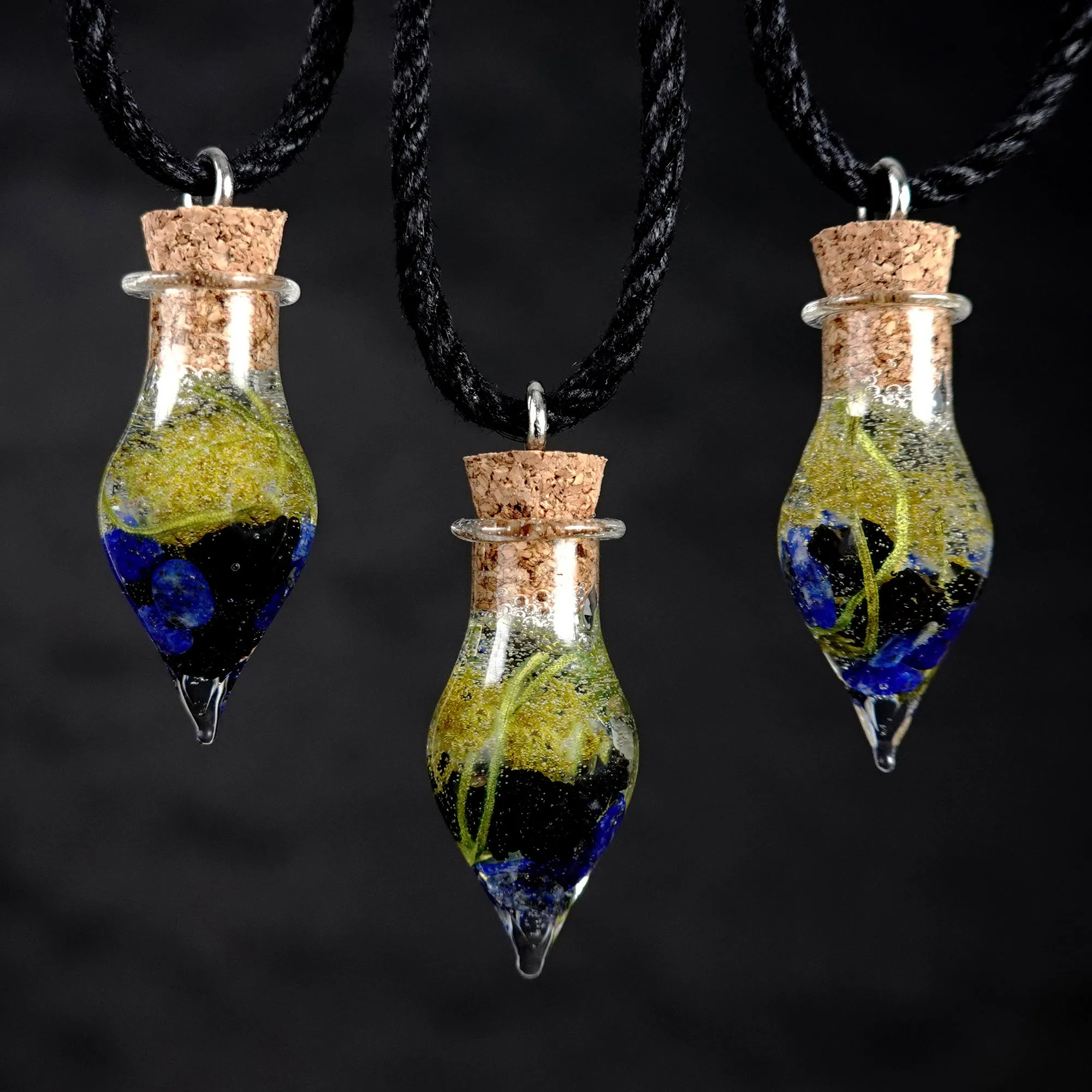 Lapis Lazuli & Lava Rock Focus Necklace
