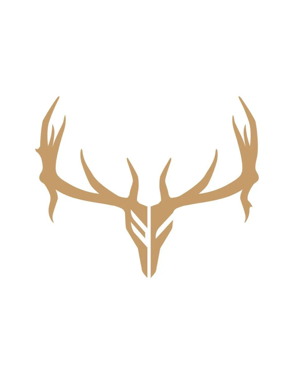 Large Elk Freak Skull Decal