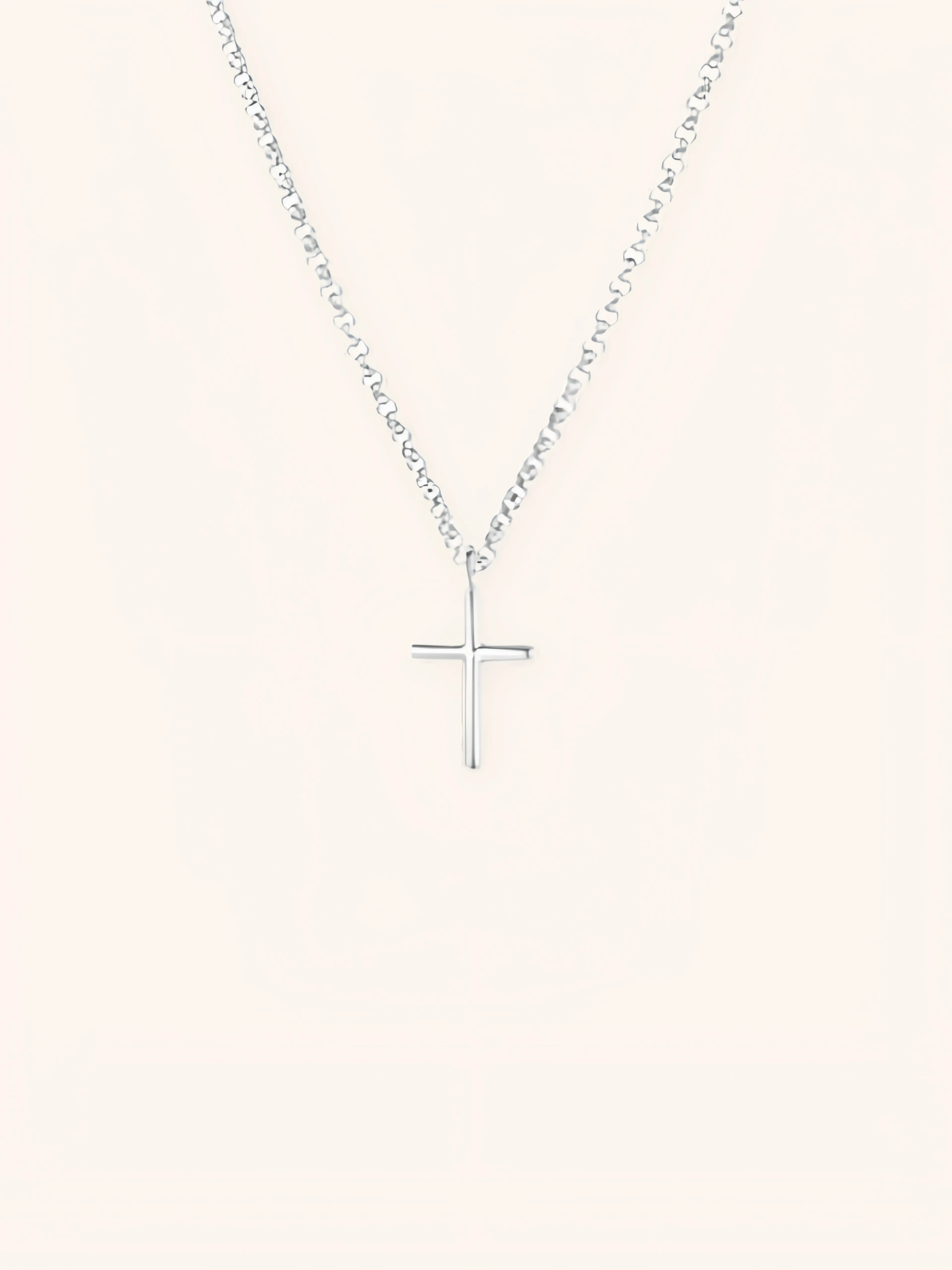 LUISA Cross Sterling Silver Necklace