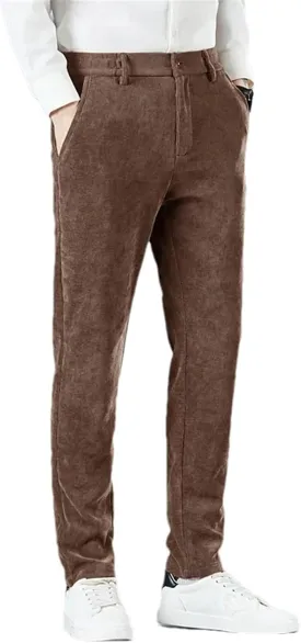 Men's Business Casual Pants Autumn Straight Corduroy Pants Male Winter Men Clothing Korean Trousers for Men