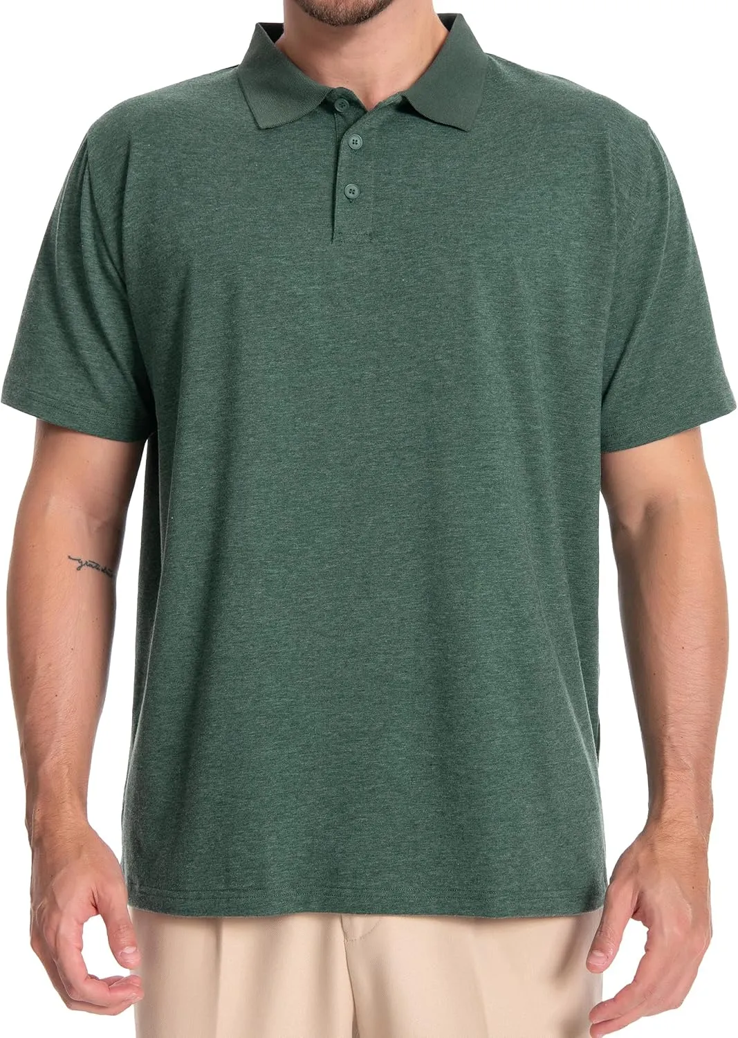 Men's Casual Polo Shirts Short Sleeve Summer Shirts Classic Collared Golf Shirt