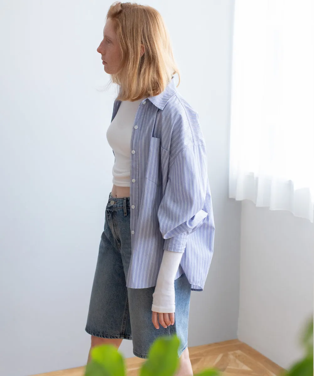 multi stripe shirt