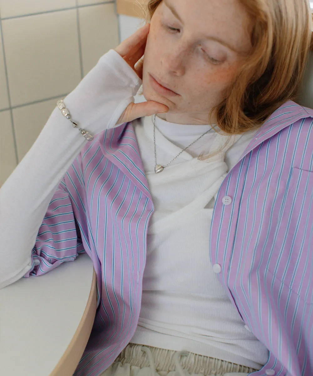 multi stripe shirt