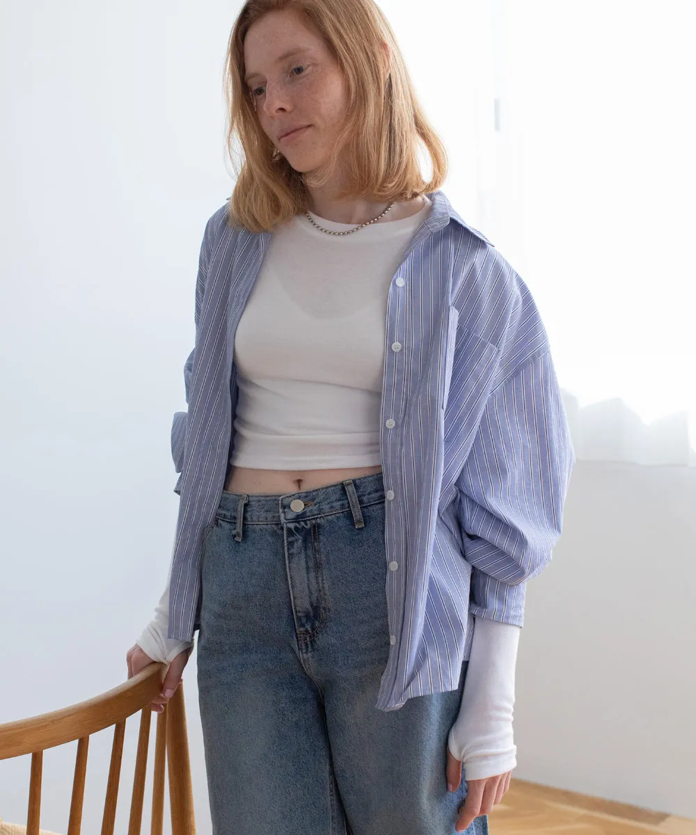 multi stripe shirt