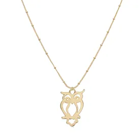 Mystic Owl Pendant & Sivan Chain Necklace
