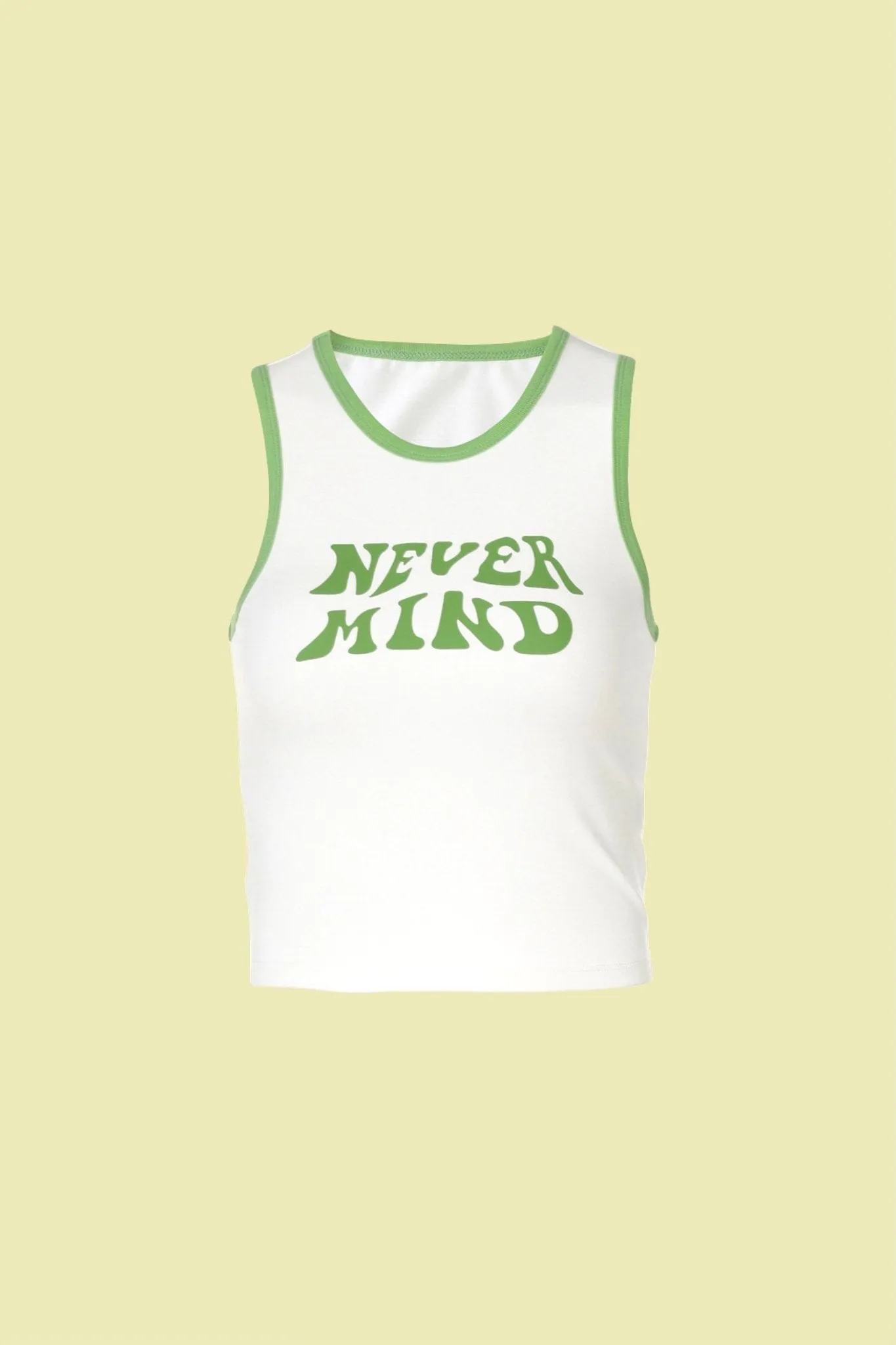 'Nevermind' crop tank
