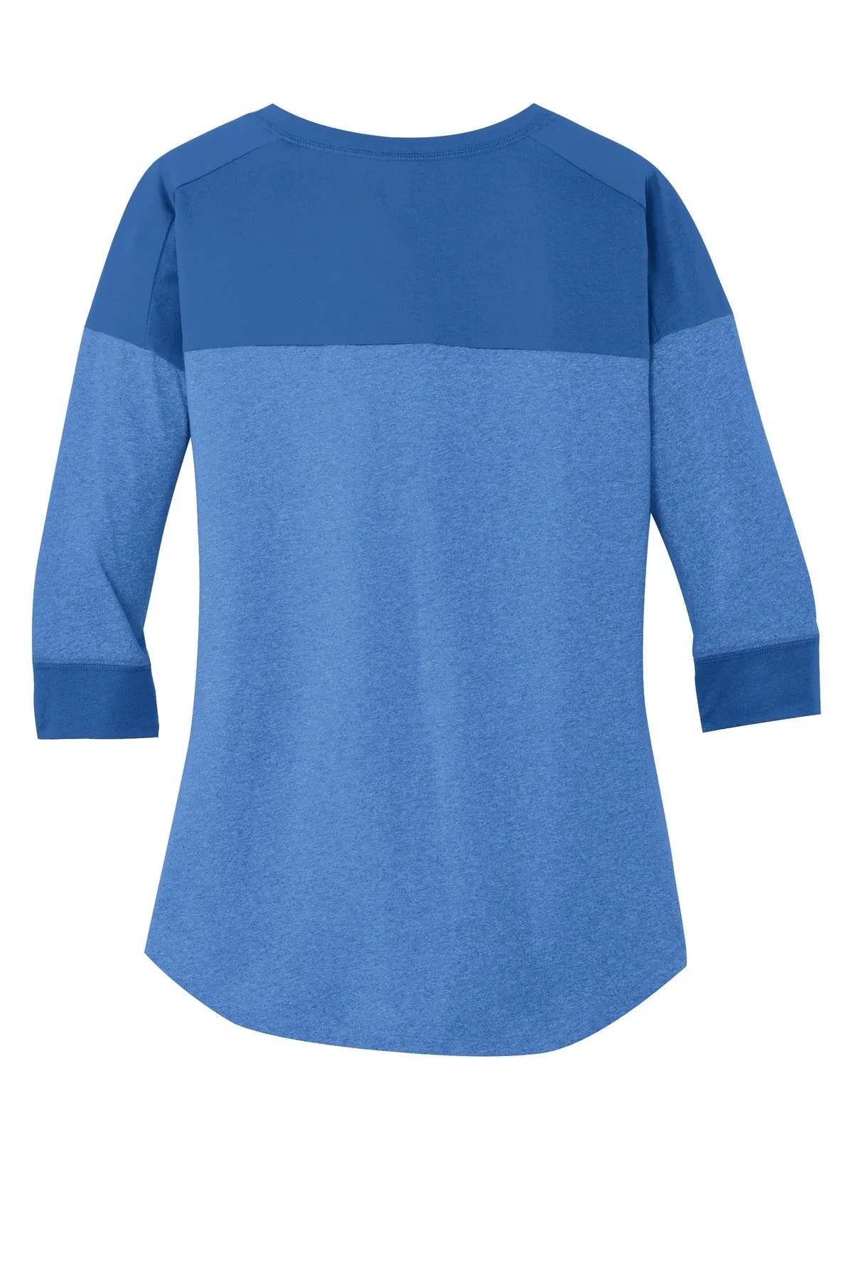 New Era Ladies Heritage Blend 3/4-Sleeve Baseball Raglan Tee. LNEA104