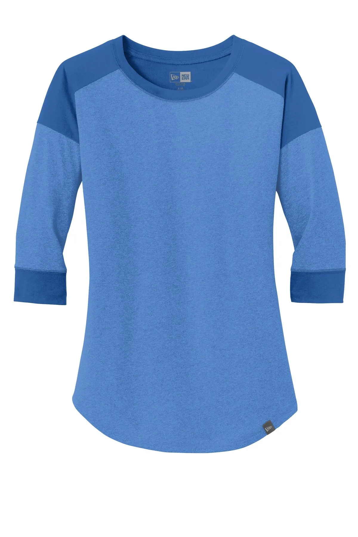 New Era Ladies Heritage Blend 3/4-Sleeve Baseball Raglan Tee. LNEA104