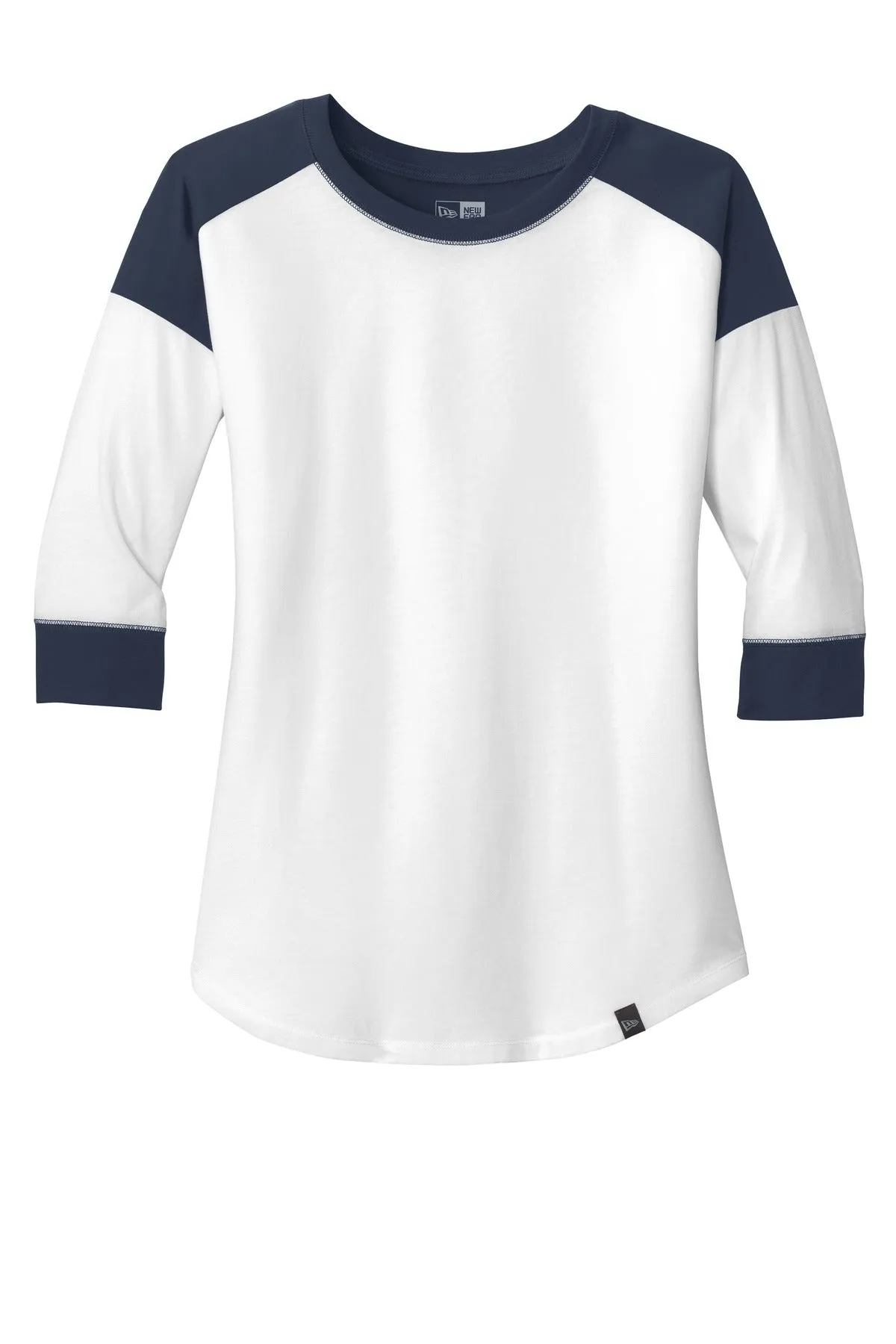 New Era Ladies Heritage Blend 3/4-Sleeve Baseball Raglan Tee. LNEA104