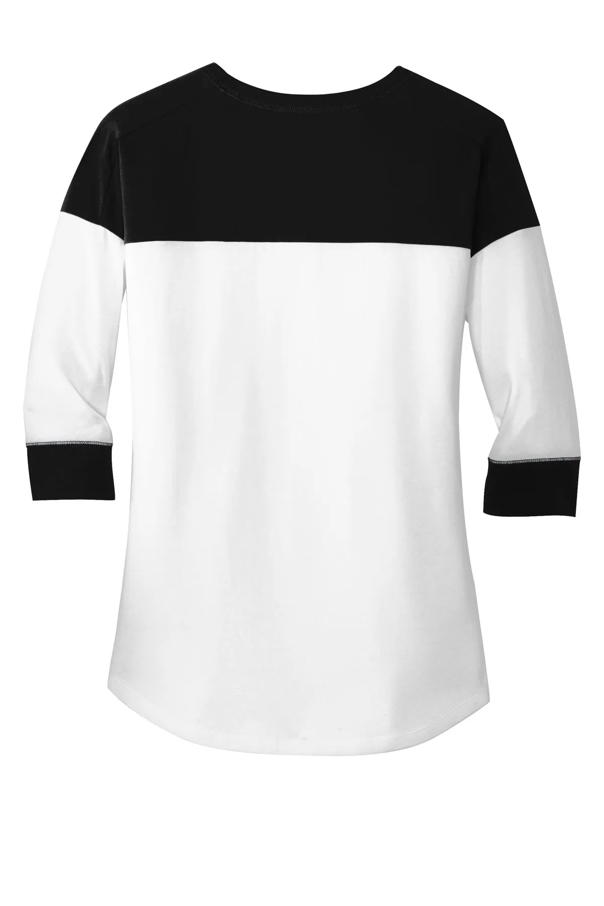 New Era Ladies Heritage Blend 3/4-Sleeve Baseball Raglan Tee. LNEA104