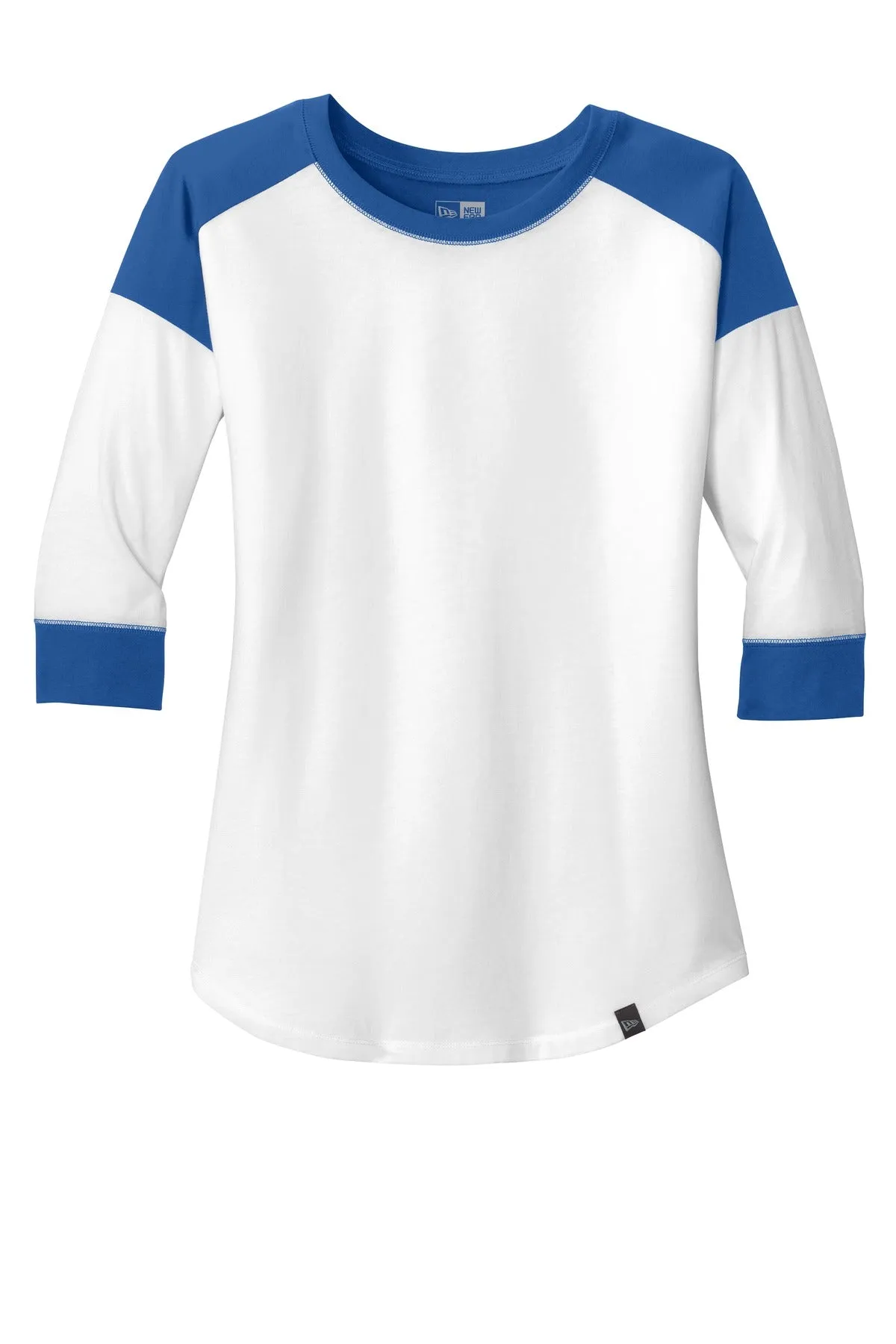 New Era Ladies Heritage Blend 3/4-Sleeve Baseball Raglan Tee. LNEA104