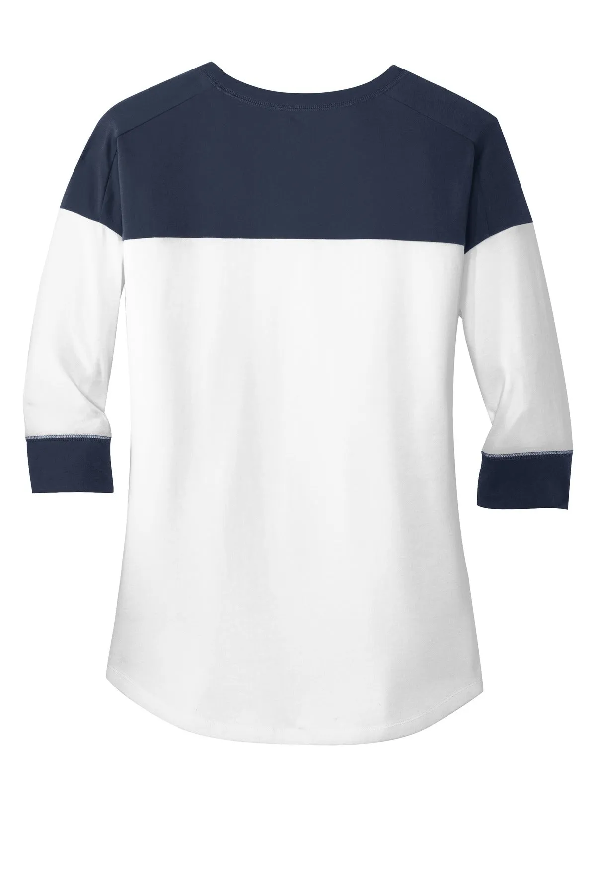 New Era Ladies Heritage Blend 3/4-Sleeve Baseball Raglan Tee. LNEA104