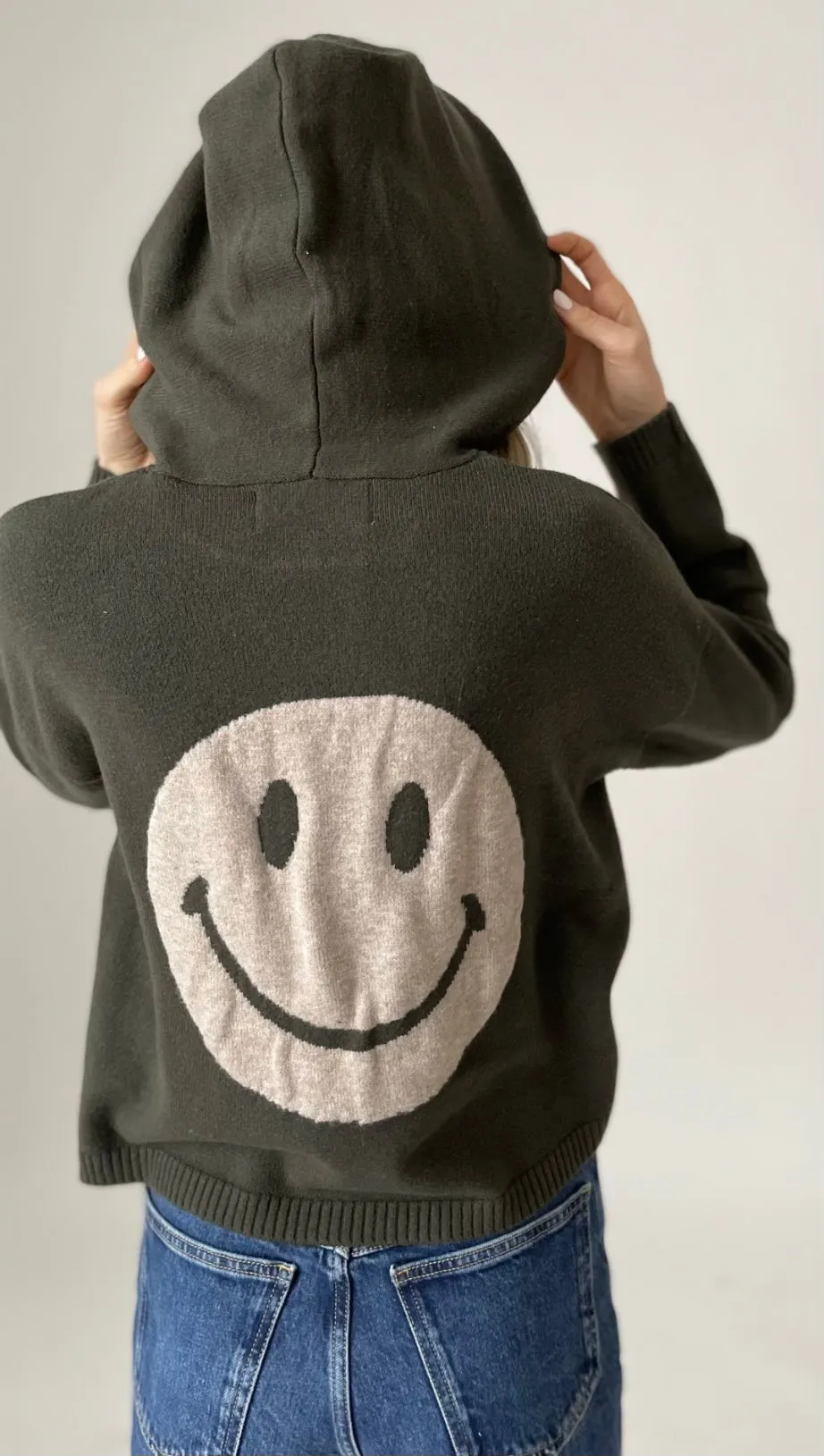 Olive Good Mood Hoodie