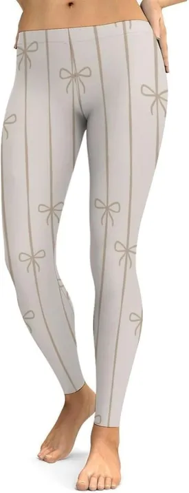 Pastel Colorful Stripes Leggings Workout Leggings for Women Tummy Control