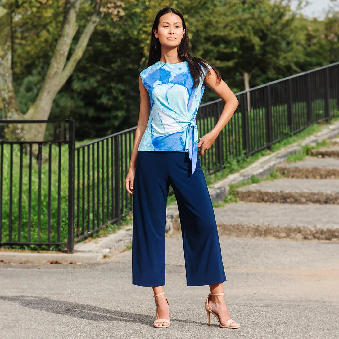 Peri Blue Watercolor Blouse