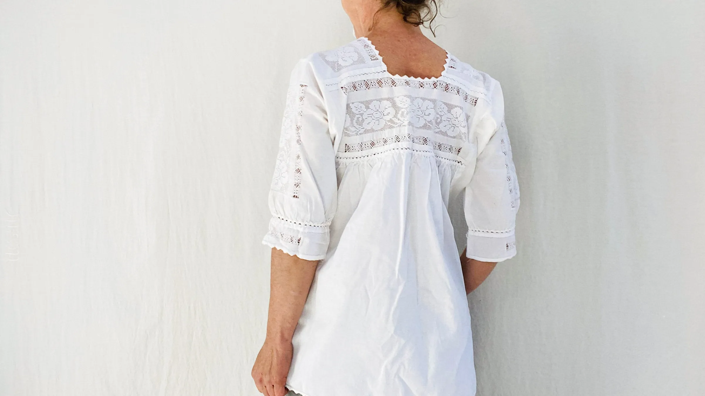 Purepecha Deshilada Blouse. All Cotton. 0085
