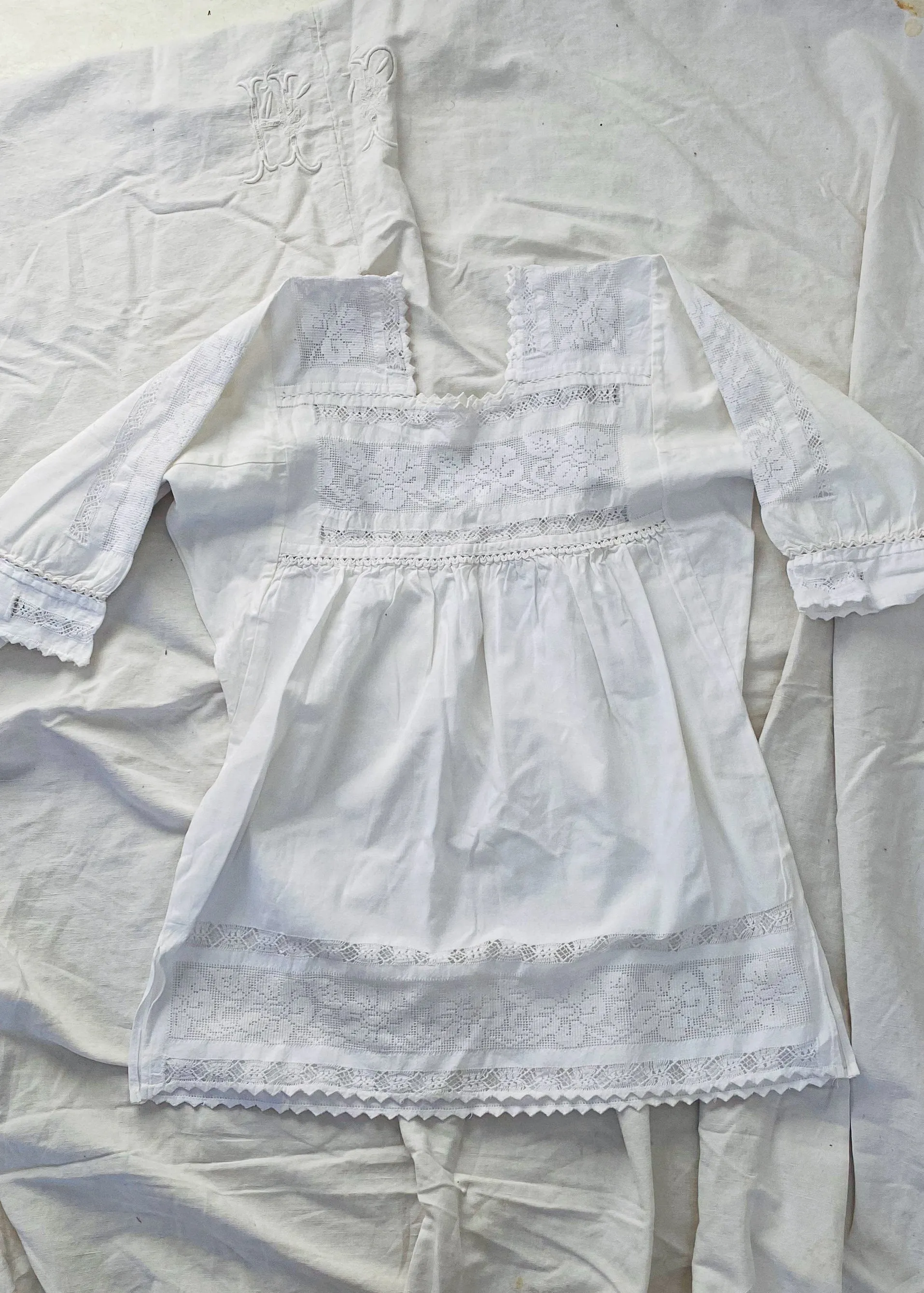 Purepecha Deshilada Blouse. All Cotton. 0085