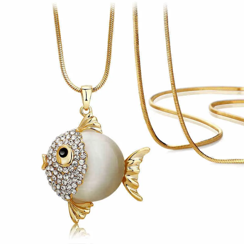 "Bubbly Fish" Necklace Pendant