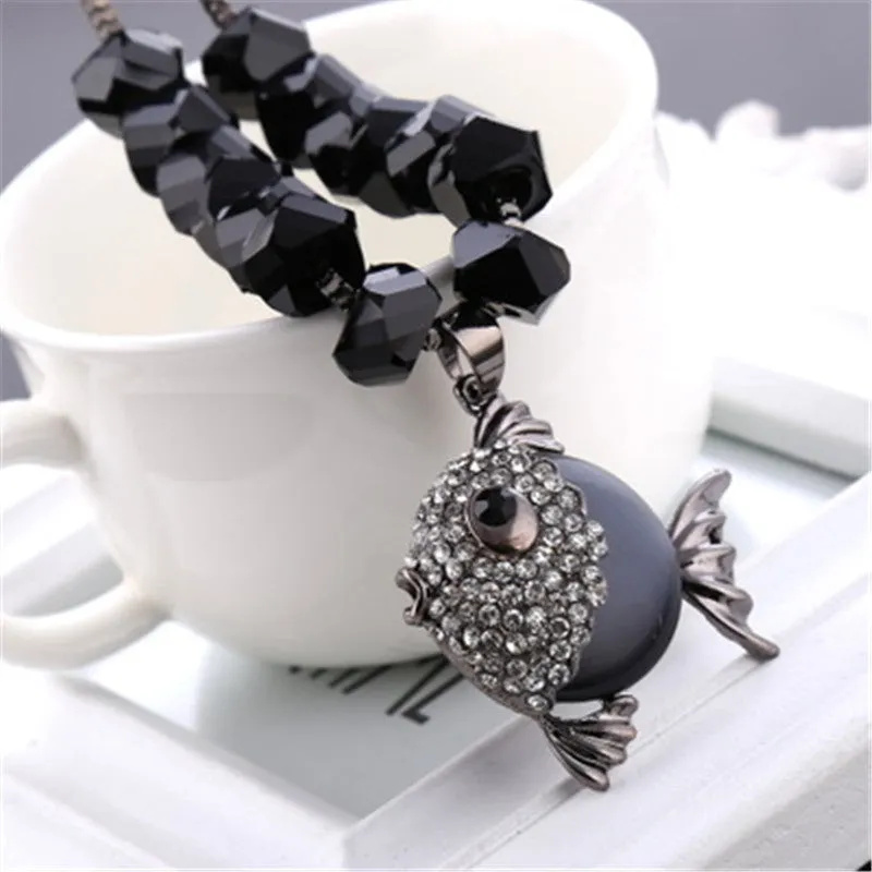 "Bubbly Fish" Necklace Pendant